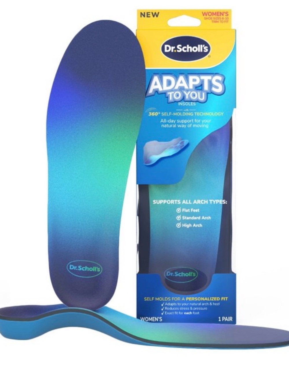 NIB| Dr. Scholl's | Women's Adapts To You Insoles